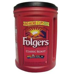 Folgers Canister Classic Roast Ground Coffee, 43.5 oz. Folgers Classic Roast, Ground Coffee