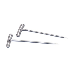 Gem Steel T-Pins, 2", 100/Box push pins, t-pins, 2 inch t pins