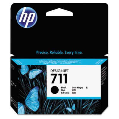 HP 711 - Ink Cartridge - Black 38ml (CZ129A) HP 711, DESIGNJET t120 ink, CZ129A