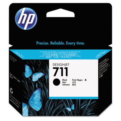 HP 711 - Ink Cartridge - Black 80ml (CZ133A) HP 711, DESIGNJET t120 ink, t520 ink, CZ133A