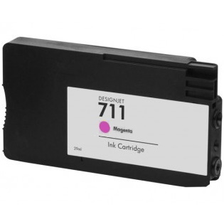 HP 711 - Ink Cartridge - Magenta 80ml (CZ131A) - Remanufactured HP 711, DESIGNJET t120 ink, t521 ink, CZ131A
