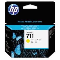 HP 711 - Ink Cartridge - Yellow 29ml (CZ132A) HP 711, DESIGNJET t120 ink, CZ132A