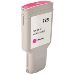 HP 728 - Ink Cartridge - Magenta 300ml (F9K16A) - Remanufactured HP 728 ink, DESIGNJET t730 ink, HP F9K16A