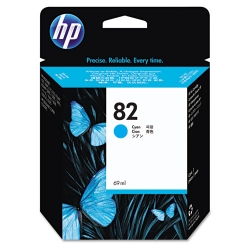 HP 82 - Ink Cartridge - Cyan 69ml (C4911A) HP 82, DESIGNJET 500 ink, C4911A