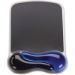 Kensington Duo Gel Wave Mouse Pad Wrist Pillow, Black and Blue - MDKDGMPWBB