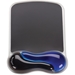 Kensington Duo Gel Wave Mouse Pad Wrist Pillow, Black and Blue - MDKDGMPWBB