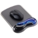 Kensington Duo Gel Wave Mouse Pad Wrist Pillow, Black and Blue - MDKDGMPWBB