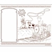 Kids Coloring Activity Sheet Placemats, Western Theme - 250 Pack - MA1411WES100250