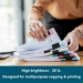 Multipurpose Copy Paper, 20 lb, 8-1/2" x 11", 8 Reams, 4000 Sheets  - FCH85118RM