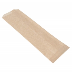 Natural Kraft Paper Disposable Silverware Bags, 2 3/4" x 10", 2000/Case brown silverware bags, flatware bags, cutlery bag, disposable silverware bags, churro bags