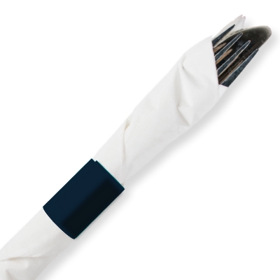 Navy Blue Paper Napkin Bands Self-Adhering