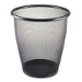Onyx Round Mesh Wastebasket, Steel Mesh, 5 gal, Black - MTRMW5B