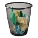 Onyx Round Mesh Wastebasket, Steel Mesh, 5 gal, Black - MTRMW5B