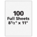 PRES-a-ply Printer Labels, 8.5" x 11", White, Laser & Inkjet, 100/Box - MLA30605