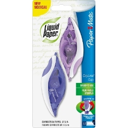 Paper Mate Translucent Dryline Grip Correction Tape, 2/Pack correction tape, white out