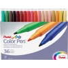 Pentel Arts Fine Point Color Pen Markers, 36 Assorted Colors