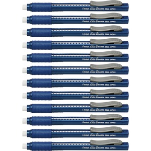 Pentel Rubber Grip Clic Eraser, Blue eraser, clip eraser