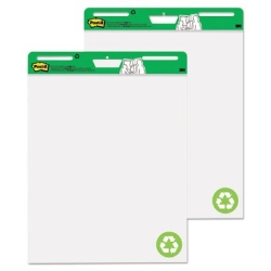 Post-it? Easel Pad made with Recycled Paper, 25" x 30", White, 2 Pack easel pad, recycled paper easel pad, 25 x 30 post it pad