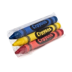 Kids Restaurant Crayons 3 Pack Wrapped
