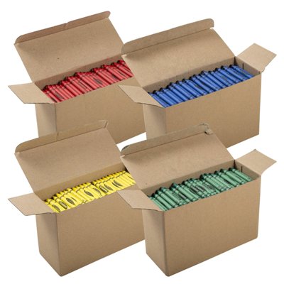 Kids' Honeycomb Restaurant Crayons 4 Per Box, 45 Packs/Case, #MCRAY4BXH180