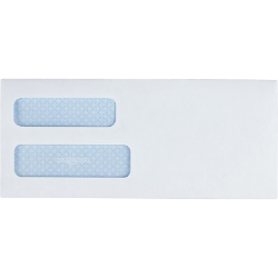 Quality Park Business Envelope Double Security Windows, #10, 500/Box Security Envelope, Double Window Envelope, #10 envelope