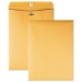 Quality Park Gummed Clasp Envelopes, 9" x 12", 28lb, Kraft, 100/Box - MEQCE912100K