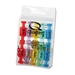 Quartet Magnetic Push Pins, High Power Magnets, Bright Colors, 20/Pack - MPQMA20
