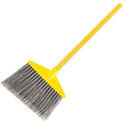 Rubbermaid Commercial Angle Broom, 47" Length, Yellow/Gray broom, angle broom