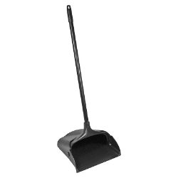 Rubbermaid Commercial LobbyPro Upright Dust Pan, Black, 12.5" x 31" lobby dust pan, dust pan