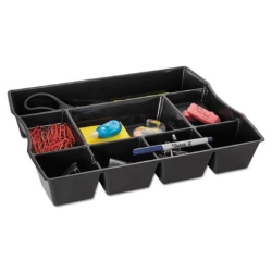 Rubbermaid Desk Drawer Organizer Tray, Black Plastic Desk Tray, Desk Organizer
