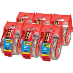 Scotch Heavy Duty Shipping Packaging Tape 1.88" x 66.6, Clear, 6/Pack shipping tape, packaging tape, heavy duty packing tape