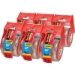 Scotch Heavy Duty Shipping Packaging Tape 1.88" x 66.6', Clear, 6/Pack - MTSHP166C6