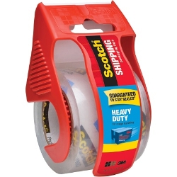 Scotch Heavy Duty Shipping Packaging Tape 1.88" x 66.6, Clear shipping tape, packaging tape, heavy duty packing tape