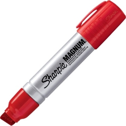 Sharpie Magnum Permanent Marker, Chisel Tip, Red Sharpie, red sharpie, jumbo sharpies, permanent marks, san44002
