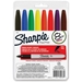 Sharpie Pen-Style Permanent Marker, Fine Tip, 8 Assorted Colors - MMSHRMRKFA8