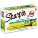 Sharpie Smear Guard Retractable Highlighters, Yellow, Chisel Tip, 12/Pack - MMSHRCY12
