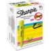 Sharpie Smear Guard Tank Style Highlighters, Yellow, Chisel Tip, 12/Pack - MMSHTCY12