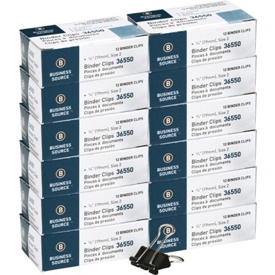 Small Fold-Back Binder Clips, 3/8" Capacity, 144/Box Value Pack small Binder Clips, 3/8" Binder Clips, bsn 36550bx, cheap binder clips, value pack binder clips