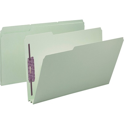 Smead Pressboard Fastener File Folders, Legal Size, 25/Box pressboard file folders, fastener folders, legal fastener folders