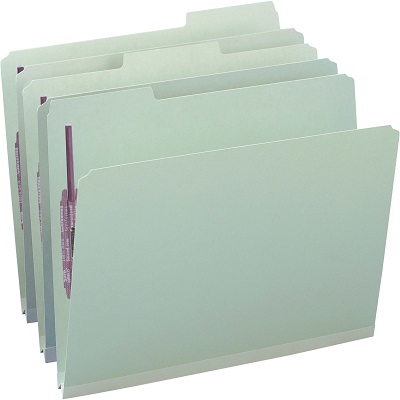 Smead Pressboard Fastener File Folders, Letter Size, 25/Box pressboard file folders, fastener folders, legal fastener folders