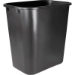 Sparco Rectangular Wastebasket, 7 gal, Black - MTSRW7B