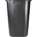 Sparco Rectangular Wastebasket, 7 gal, Black - MTSRW7B