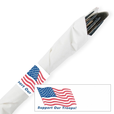 Support Our Troops Paper Napkin Band Wraps