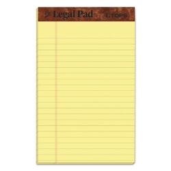 TOPS Perforated Jr. Legal Pads, Wide-Ruled, Yellow, 5" x 8", 12/Case jr legal pad, wide ruled legal pad, lined notepad