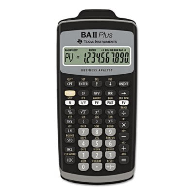 Texas Instruments BAIIPlus Financial Calculator, 10-Digit LCD Financial Calculator, Texas Instruments BAIIPlus, Texas Instruments Financial Calculator