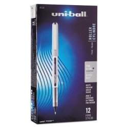 Uni-Ball Vision Fine Rollerball Pens, Black, 12/Pack Pen, Black pens