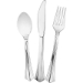 WNA Comet Heavyweight Plastic Cutlery, Silver, 75/Pack - PBWHPC75S