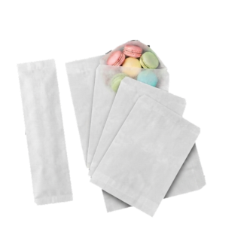 White Flat Glassine Bags 5-1/2" x 7-3/4", 1000/Case  white silverware bags, flatware bags, cutlery bag, disposable silverware bags, churro bags