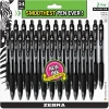 Zebra Pen Z-Grip Retractable Ballpoint Pens, Black, 24/Pack
