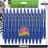 Zebra Pen Z-Grip Retractable Ballpoint Pens, Blue, 24/Pack
